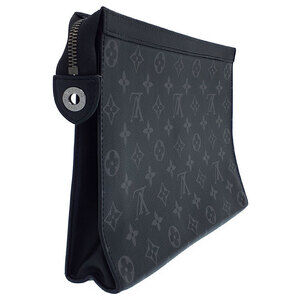 Louis Vuitton Clutch Voyage Black Monogram Eclipse Pochette Bag